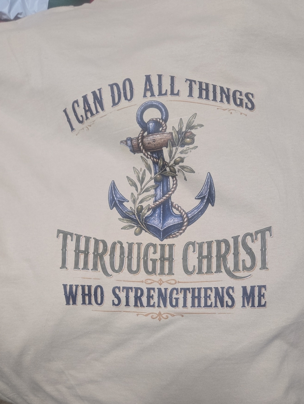 I can do all things graphic Tee shirt Handmade